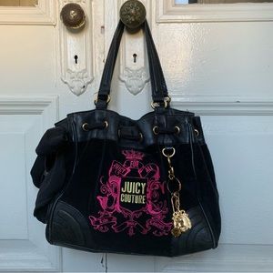 Black and Pink Juicy Couture Daydreamer Bag